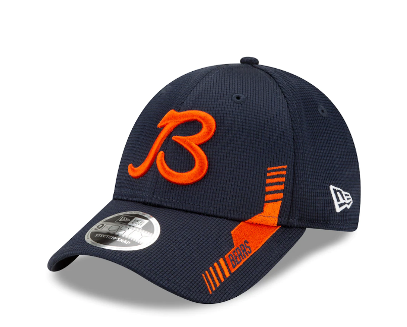 Men's Chicago Bears New Era Navy 2021 NFL Sideline Home B 9FORTY Adjustable Hat