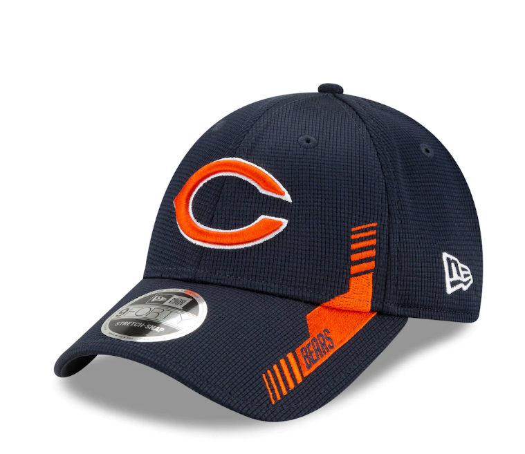 Men's Chicago Bears New Era Navy 2021 NFL Sideline Home C 9FORTY Adjustable Hat