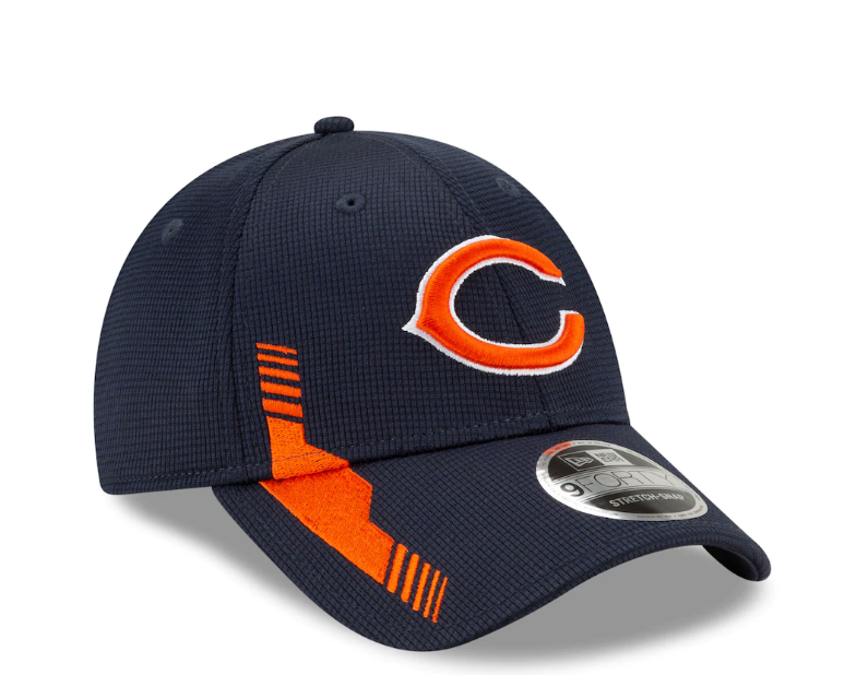 Men's Chicago Bears New Era Navy 2021 NFL Sideline Home C 9FORTY Adjustable Hat
