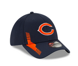 Men's Chicago Bears New Era Navy 2021 NFL Sideline Home C 39THIRTY Flex Hat - Pro Jersey Sports