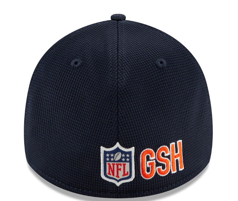Men's Chicago Bears New Era Navy 2021 NFL Sideline Home C 39THIRTY Flex Hat