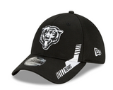 Men's Chicago Bears New Era Black 2021 NFL Sideline Home 39THIRTY Flex Hat - Pro Jersey Sports