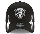 Men's Chicago Bears New Era Black 2021 NFL Sideline Home 39THIRTY Flex Hat - Pro Jersey Sports