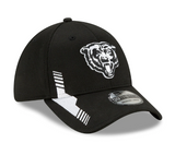 Men's Chicago Bears New Era Black 2021 NFL Sideline Home 39THIRTY Flex Hat - Pro Jersey Sports