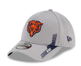 Men's Chicago Bears New Era Gray 2021 NFL Sideline Home 39THIRTY Flex Hat - Pro Jersey Sports
