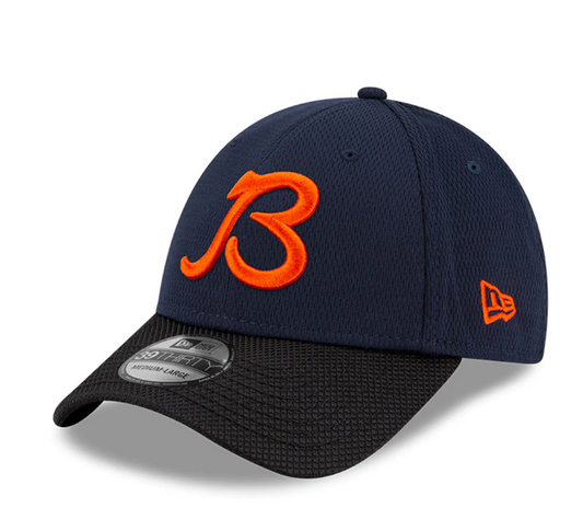 Men's Chicago Bears New Era Navy/Black 2021 NFL Sideline Road 39THIRTY Flex Hat - Pro Jersey Sports