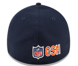 Men's Chicago Bears New Era Navy/Black 2021 NFL Sideline Road 39THIRTY Flex Hat - Pro Jersey Sports
