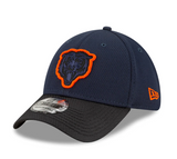 Men's Chicago Bears New Era Navy/Black 2021 NFL Sideline Road 39THIRTY Flex Hat - Pro Jersey Sports