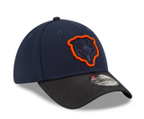 Men's Chicago Bears New Era Navy/Black 2021 NFL Sideline Road 39THIRTY Flex Hat - Pro Jersey Sports