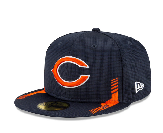 Men's Chicago Bears New Era Navy 2021 NFL Sideline Home C 59FIFTY Fitted Hat