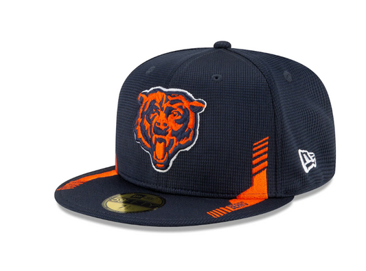 Men's Chicago Bears New Era Navy 2021 NFL Sideline Home 59FIFTY Fitted Hat