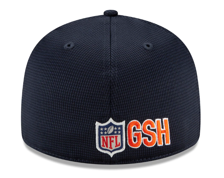 Men's Chicago Bears New Era Navy/Black 2021 NFL Sideline Road 59FIFTY Fitted Hat