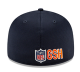 Men's Chicago Bears New Era Navy/Black 2021 NFL Sideline Road 59FIFTY Fitted Hat - Pro Jersey Sports
