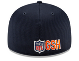 Men's Chicago Bears New Era Navy/Black 2021 NFL Sideline Road 59FIFTY Fitted Hat - Pro Jersey Sports