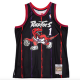 Men's Tracy McGrady Toronto Raptors Mitchell & Ness 1998-99 Hardwood Classics Reload 2.0 Swingman Jersey - Black - Pro Jersey Sports