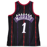 Men's Tracy McGrady Toronto Raptors Mitchell & Ness 1998-99 Hardwood Classics Reload 2.0 Swingman Jersey - Black - Pro Jersey Sports
