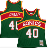 Men's Seattle SuperSonics Shawn Kemp Mitchell & Ness Green 1994-95 Hardwood Classics Reload 2.0 Swingman Jersey - Pro Jersey Sports