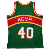 Men's Seattle SuperSonics Shawn Kemp Mitchell & Ness Green 1994-95 Hardwood Classics Reload 2.0 Swingman Jersey - Pro Jersey Sports