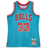 Men's Mitchell & Ness Scottie Pippen Blue Chicago Bulls 1995-96 Hardwood Classics Reload 2.0 Swingman Jersey - Pro Jersey Sports