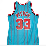 Men's Mitchell & Ness Scottie Pippen Blue Chicago Bulls 1995-96 Hardwood Classics Reload 2.0 Swingman Jersey - Pro Jersey Sports