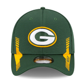 Men's Green Bay Packers New Era Green 2021 NFL Sideline Home 39THIRTY Flex Hat - Pro Jersey Sports