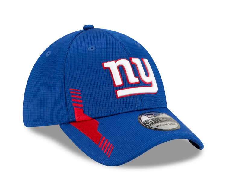 Men's New York Giants New Era Royal 2021 NFL Sideline Home 39THIRTY Flex Hat