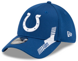 Men's Indianapolis Colts New Era Royal 2021 NFL Sideline Home 39THIRTY Flex Hat - Pro Jersey Sports