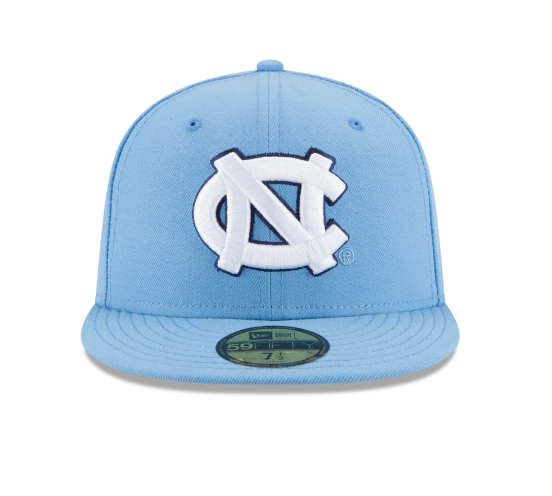 Mens North Carolina Tar Heels New Era Carolina Blue Basic 59FIFTY Fitted Hat - Pro Jersey Sports