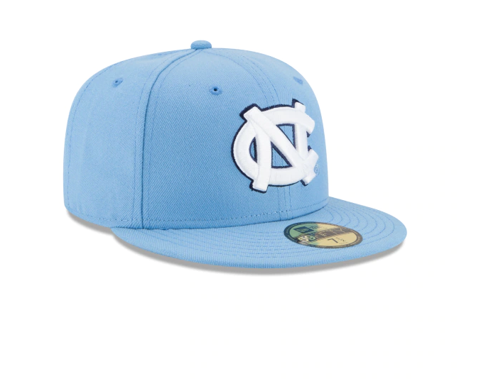 Mens North Carolina Tar Heels New Era Carolina Blue Basic 59FIFTY Fitted Hat - Pro Jersey Sports