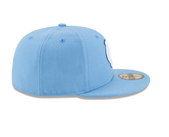 Mens North Carolina Tar Heels New Era Carolina Blue Basic 59FIFTY Fitted Hat - Pro Jersey Sports