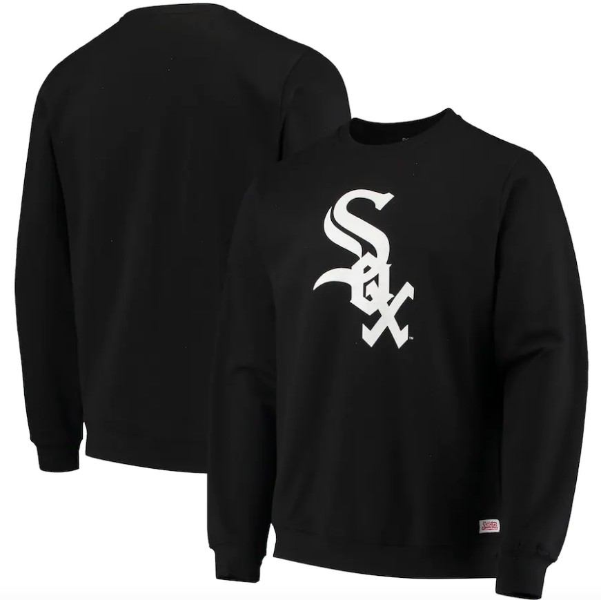 Chicago White Sox Stitches Logo Sweatshirt – Black