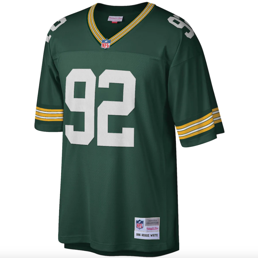 Reggie White Green Bay Packers 1996 Green Legacy Replica Jersey By Mitchell & Ness