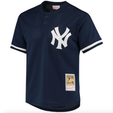 Men's New York Yankees Derek Jeter Mitchell & Ness Navy Cooperstown Collection 1995 Batting Practice Jersey - Pro Jersey Sports