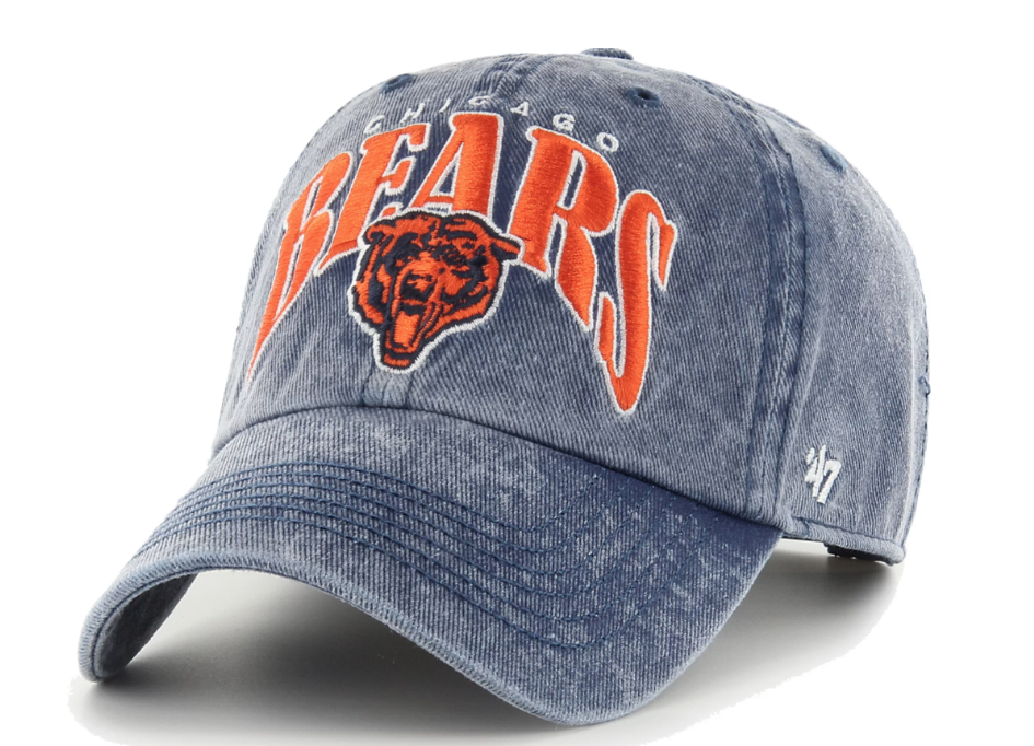 '47 Men's Chicago Bears Blue Apollo Throwback Adjustable Hat