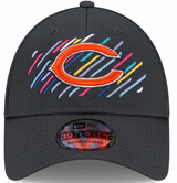 Men's Chicago Bears New Era Crucial Catch 2021 NFL Sideline C Logo Graphite 39THIRTY Flex Hat - Pro Jersey Sports