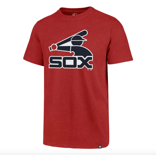 Men’s Chicago White Sox Batterman Logo Red ’47 Imprint Club Tee
