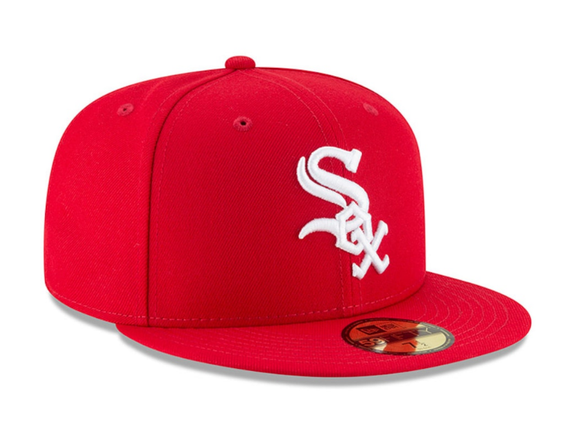 Men's Chicago White Sox New Era MLB Basic Scarlet 59FIFTY Fitted Hat
