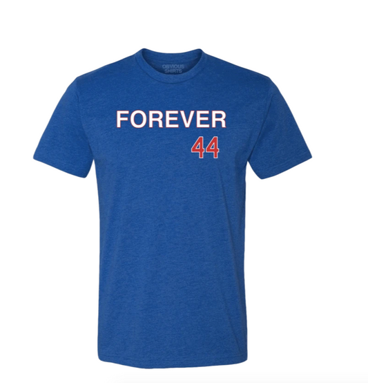 Men's Obvious Shirts Anthony Rizzo Chicago Cubs "Forever 44." Tee