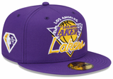 Men's Los Angeles Lakers NBA 2021 Tip Off New Era Purple 59FIFTY Fitted Hat - Pro Jersey Sports