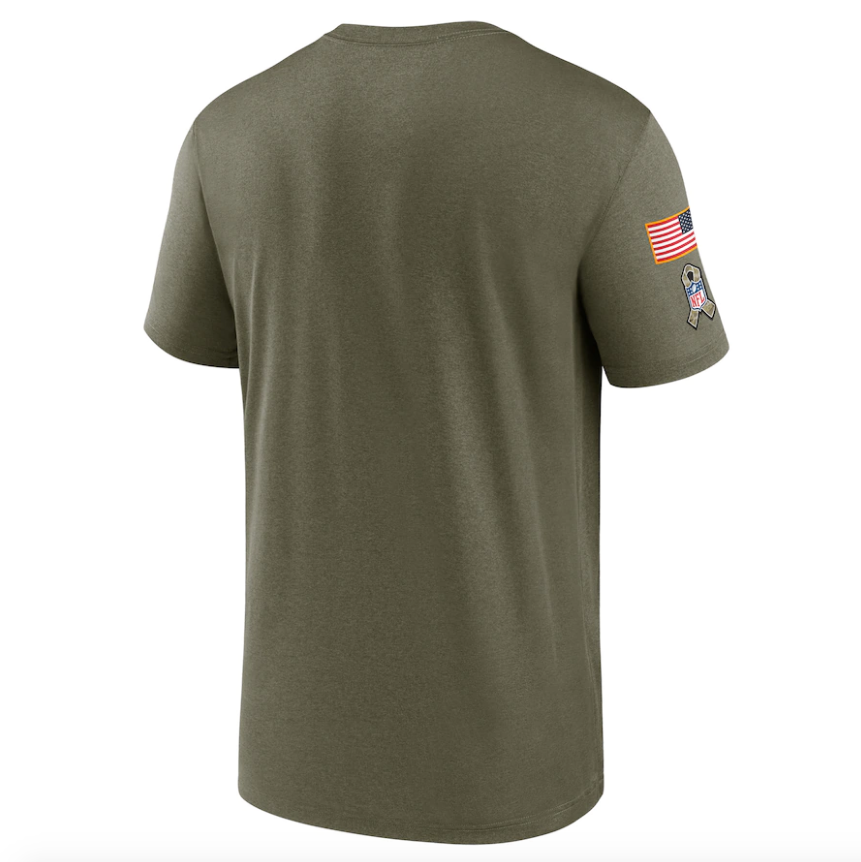 Men's Miami Dolphins Nike Olive 2021 Salute To Service Legend Performance T-Shirt - Pro Jersey Sports