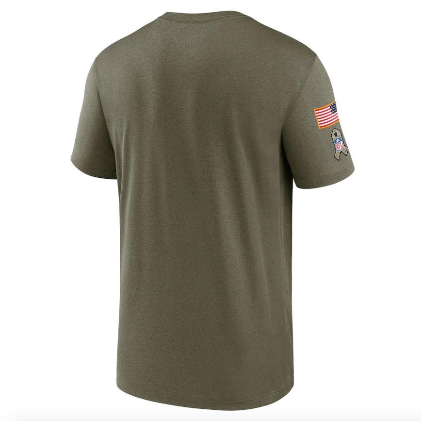 Men's Carolina Panthers Nike Olive 2021 Salute To Service Legend Performance T-Shirt