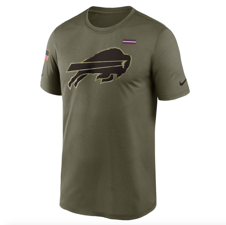 Men's Buffalo Bills Nike Olive 2021 Salute To Service Legend Performance T-Shirt - Pro Jersey Sports