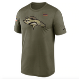 Men's Denver Broncos Nike Olive 2021 Salute To Service Legend Performance T-Shirt - Pro Jersey Sports