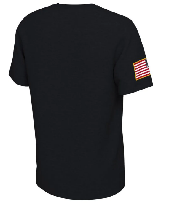Oregon Ducks 2021 Veterans Day Nike Sideline Black T-Shirt