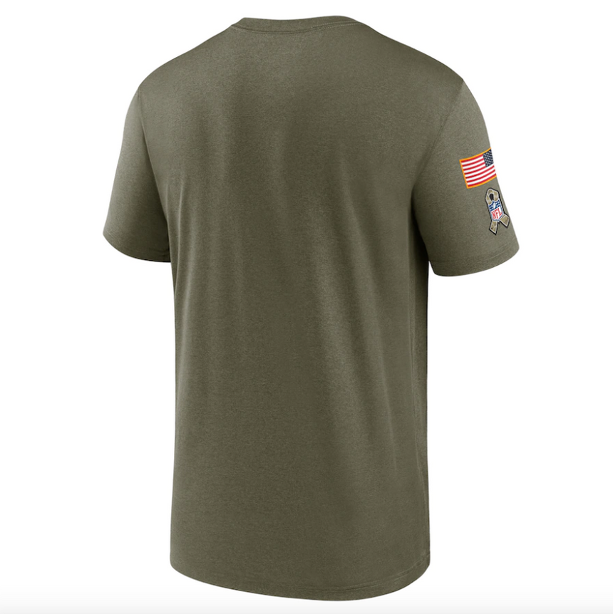 Men's Tampa Bay Buccaneers Nike Olive 2021 Salute To Service Legend Performance T-Shirt - Pro Jersey Sports