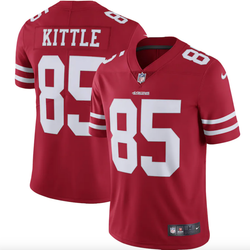 Men's San Francisco 49ers George Kittle Scarlet Vapor Limited Jersey - Pro Jersey Sports