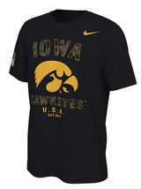 Iowa Hawkeyes Veterans Day Nike Sideline Black T-Shirt - Pro Jersey Sports