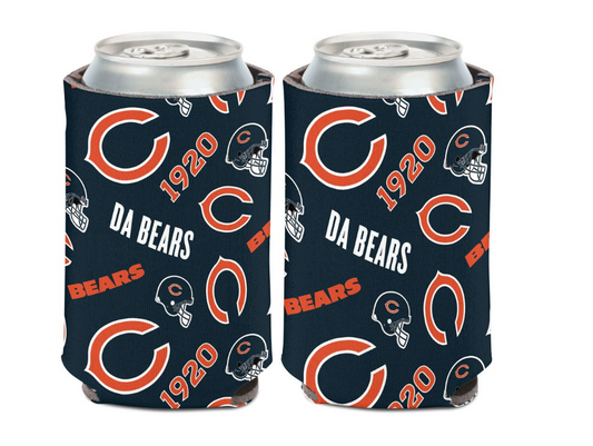 Chicago Bears Scatter 12 oz. Can Cooler By Wincraft