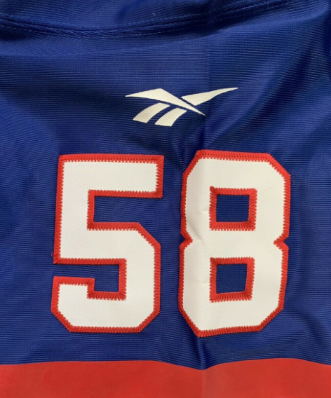 Men's New York Giants Carl Banks Royal Blue Premier Replica Jersey - Pro Jersey Sports