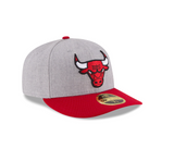 Men's Chicago Bulls 2 Tone Heather Gray And Red Authentic Collection On Field Low Crown Game 59FIFTY Fitted Hat - Pro Jersey Sports